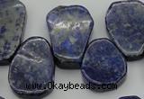 CNL1153 Top drilled 15*20mm - 18*25mm freeform lapis lazuli beads