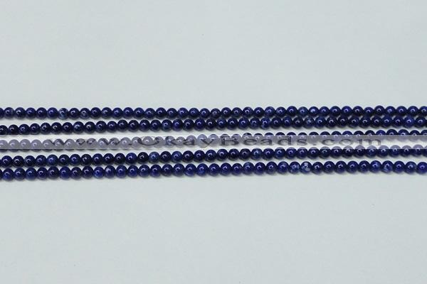 CNL1251 15.5 inches 4mm round natural lapis lazuli beads