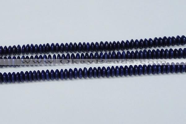 CNL1262 15.5 inches 4*10mm rondelle natural lapis lazuli beads