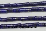 CNL1269 15.5 inches 3*6mm tube natural lapis lazuli beads