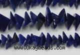 CNL1273 15.5 inches 4*6mm - 5*8mm pyramid natural lapis lazuli beads