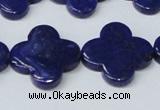 CNL1283 15.5 inches 20mm flower natural lapis lazuli beads