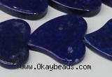 CNL1291 15.5 inches 31*33mm heart natural lapis lazuli beads