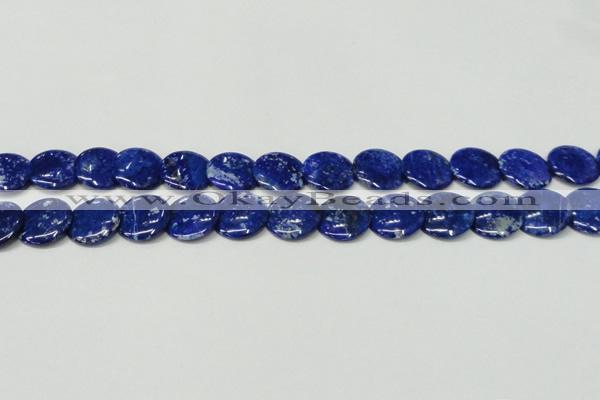 CNL1302 15.5 inches 20mm flat round natural lapis lazuli beads