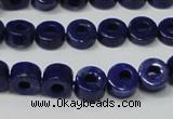 CNL1307 15.5 inches 8mm donut natural lapis lazuli beads