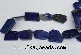 CNL1515 15.5 inches 30*35mm - 35*45mm freeform lapis lazuli beads