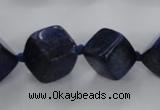 CNL1517 15.5 inches 8*8mm - 18*18mm cube lapis lazuli gemstone beads