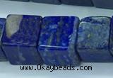 CNL1676 15.5 inches 11*11mm cube lapis lazuli gemstone beads