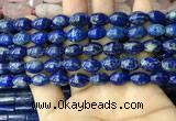 CNL1683 15.5 inches 8*11mm - 8*12mm rice lapis lazuli beads