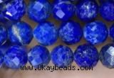 CNL1715 15.5 inches 5mm faceted round lapis lazuli beads