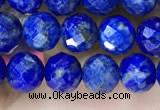 CNL1716 15.5 inches 6mm faceted round lapis lazuli beads