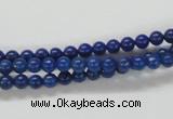 CNL203 15.5 inches 4mm round natural lapis lazuli beads wholesale