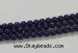 CNL204 15.5 inches 4mm round natural lapis lazuli beads wholesale