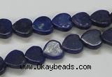 CNL243 15.5 inches 10*10mm heart natural lapis lazuli beads wholesale