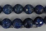 CNL416 15.5 inches 12mm faceted round natural lapis lazuli gemstone beads