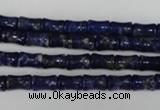 CNL432 15.5 inches 5*7mm bone natural lapis lazuli gemstone beads