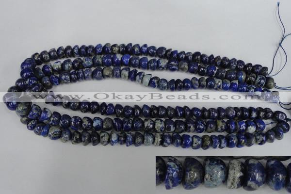 CNL436 15.5 inches 7*9mm bread natural lapis lazuli gemstone beads