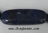 CNL489 15.5 inches 18*48mm oval natural lapis lazuli gemstone beads