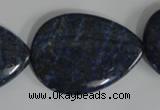 CNL507 15.5 inches 25*35mm flat teardrop natural lapis lazuli beads