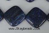 CNL526 15.5 inches 20*20mm diamond natural lapis lazuli gemstone beads