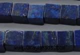 CNL645 15.5 inches 12*12mm cube natural lapis lazuli beads