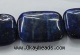 CNL672 15.5 inches 22*30mm rectangle natural lapis lazuli beads