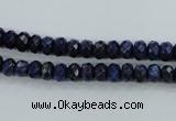 CNL871 15.5 inches 4*6mm faceted rondelle natural lapis lazuli beads