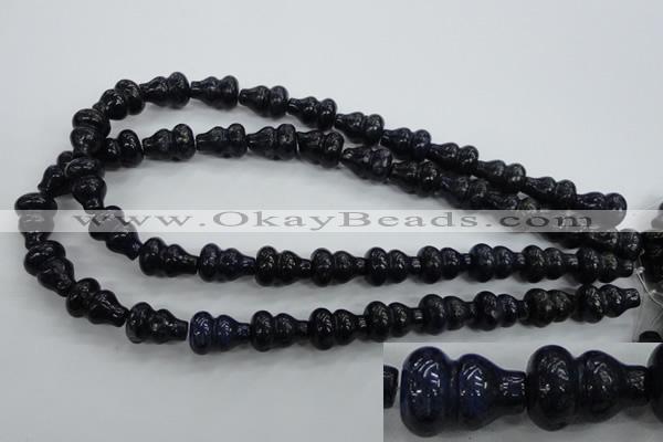 CNL916 15.5 inches 12*16mm calabash natural lapis lazuli beads