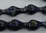 CNL918 15.5 inches 13*22mm vase-shaped natural lapis lazuli beads