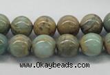 CNS03 16 inches 12mm round natural serpentine jasper beads wholesale