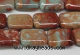 CNS110 15.5 inches 13*18mm rectangle natural serpentine jasper beads