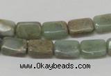 CNS18 16 inches 8*12mm rectangle natural serpentine jasper beads