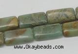 CNS19 16 inches 10*20mm rectangle natural serpentine jasper beads