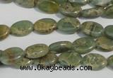 CNS240 15.5 inches 8*12mm oval natural serpentine jasper beads