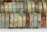 CNS320 15.5 inches 3*8mm heishi serpentine jasper beads