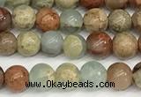 CNS330 15.5 inches 4mm round serpentine jasper beads wholesale