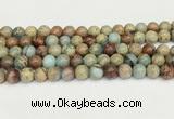 CNS332 15.5 inches 8mm round serpentine jasper beads wholesale