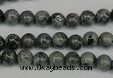 CNS400 15.5 inches 4mm round natural serpentine jasper beads