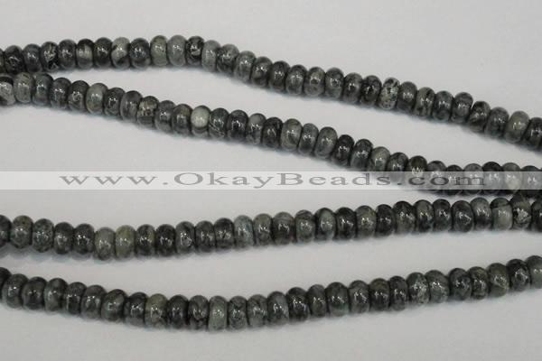 CNS412 15.5 inches 5*8mm rondelle natural serpentine jasper beads