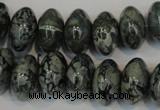 CNS415 15.5 inches 10*16mm rondelle natural serpentine jasper beads