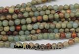 CNS60 15.5 inches 4mm round natural serpentine jasper beads