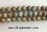 CNS704 15.5 inches 12mm round serpentine jasper beads wholesale