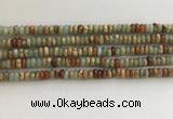 CNS712 15.5 inches 2*4mm rondelle serpentine jasper beads wholesale