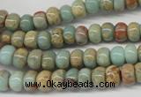 CNS72 15.5 inches 5*8mm rondelle natural serpentine jasper beads