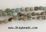 CNS723 15.5 inches 8*10mm oval serpentine jasper beads wholesale