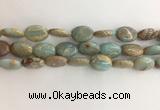 CNS725 15.5 inches 12*16mm oval serpentine jasper beads wholesale