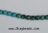 CNT01 16 inches 5mm round natural turquoise beads wholesale