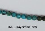 CNT02 16 inches 6mm round natural turquoise beads wholesale