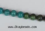 CNT03 16 inches 8mm round natural turquoise beads wholesale