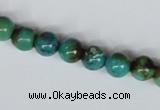 CNT04 16 inches natural turquoise 8mm round beads wholesale